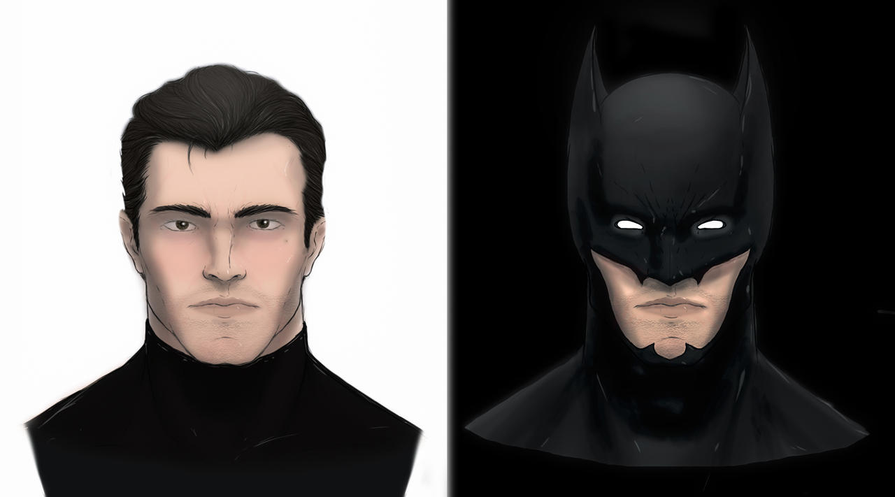 Batman / Bruce Wayne Face by nitrodraw on DeviantArt