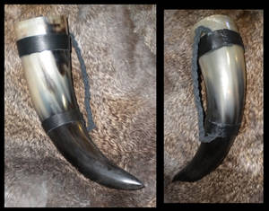 Handled Drinking Horn