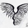 Stylized angel wing Y