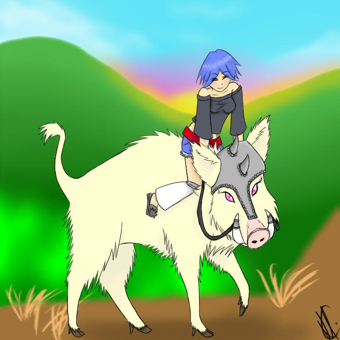 Duck Riding Deviantart Boar Riding by RaccoonTailsBite533 on DeviantArt