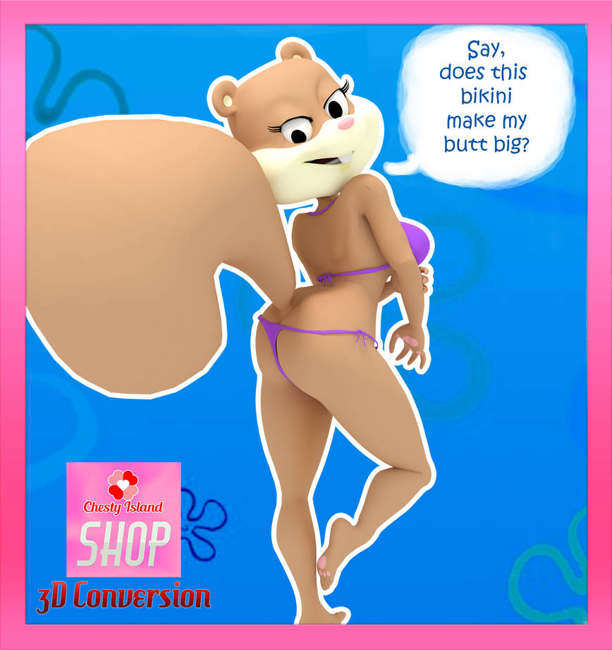 Sexy Sandy 3D by Chesty-Larue-Art