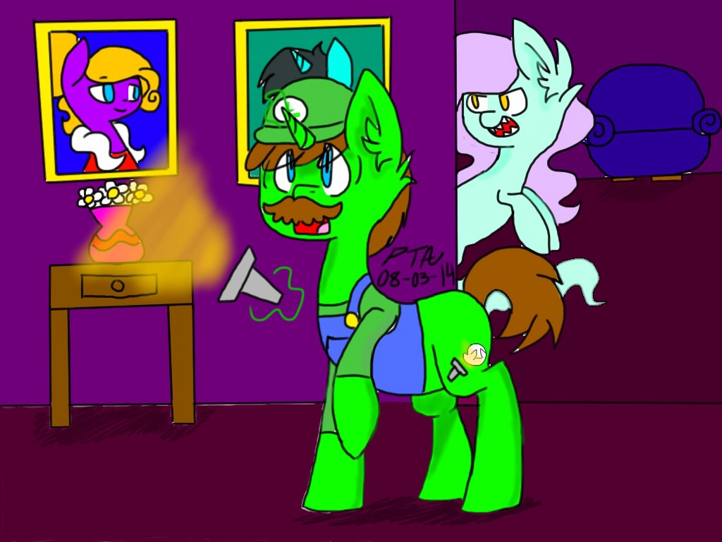 Luigi hunted mansion (pony form)