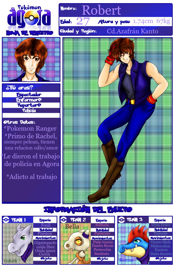 NPC Robert Pokemon Ranger by kittyshadow on DeviantArt