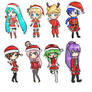 vocaloid christmas chibi's