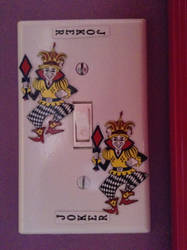 Joker light switch cover