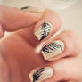 feather Nail art