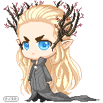 Pixel Chibi Thranduil page doll by PrinceOfRedroses
