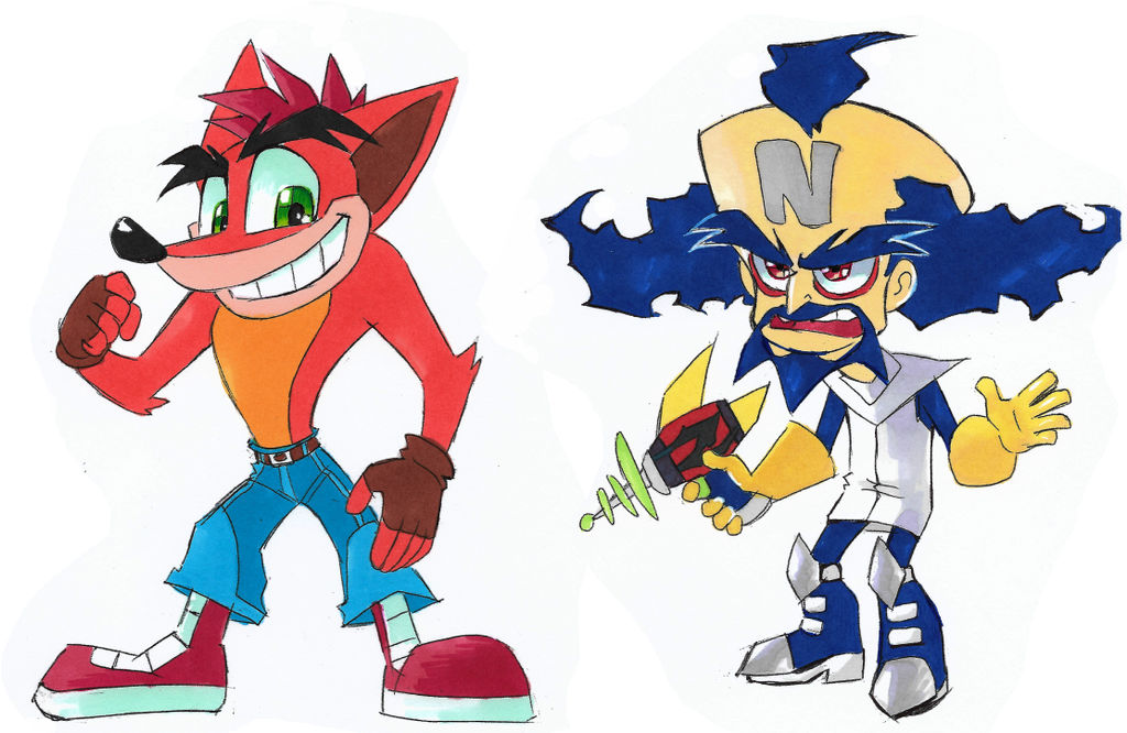 Cortex Crash Drawing Crash and Cortex redesigns by Strixic on DeviantArt