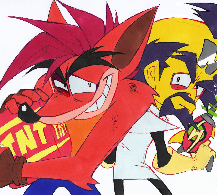 Crash and Cortex by Strixic on DeviantArt