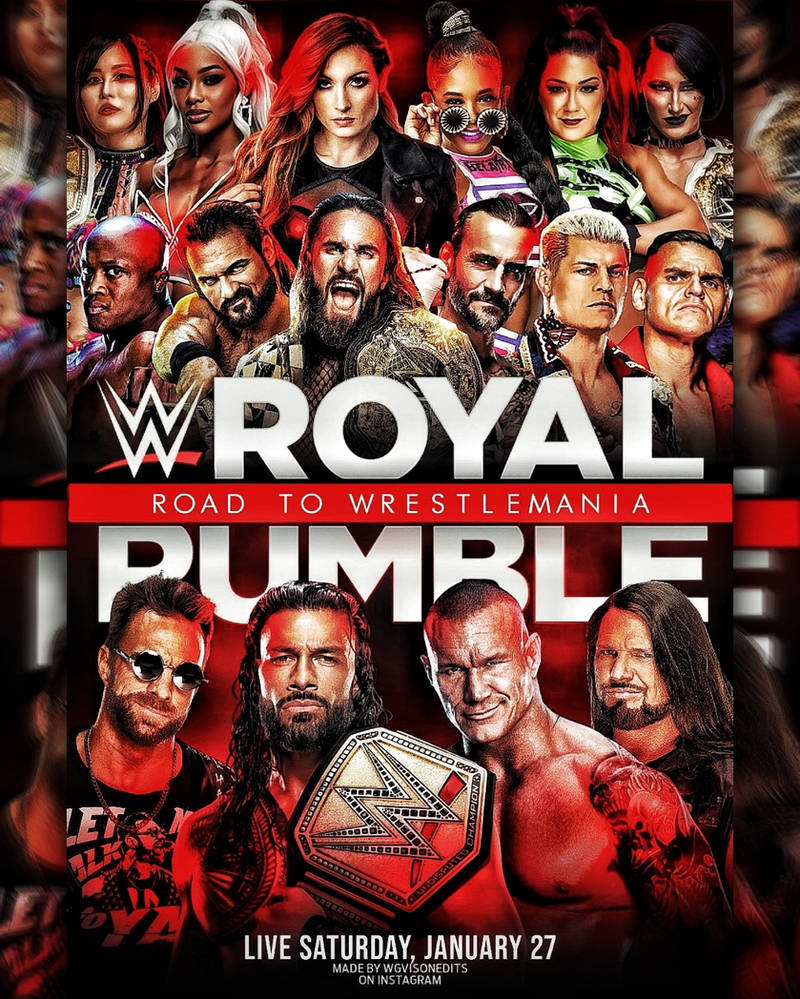 WWE Royal Rumble 2024 Custom Poster by WGwrestling on DeviantArt