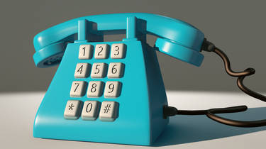 Retro 1980 Telephone Model