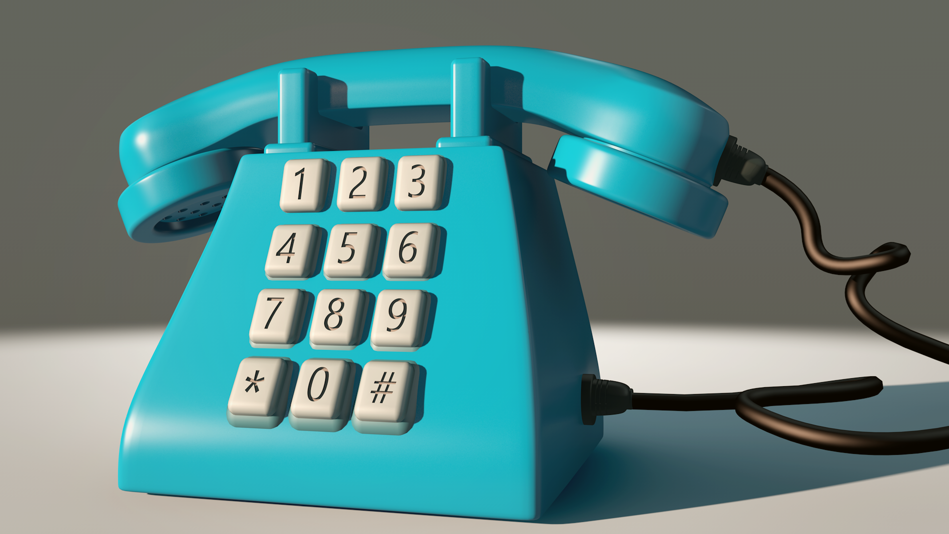 Retro 1980 Telephone Model