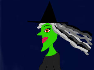 Wicked Cartoon Witch