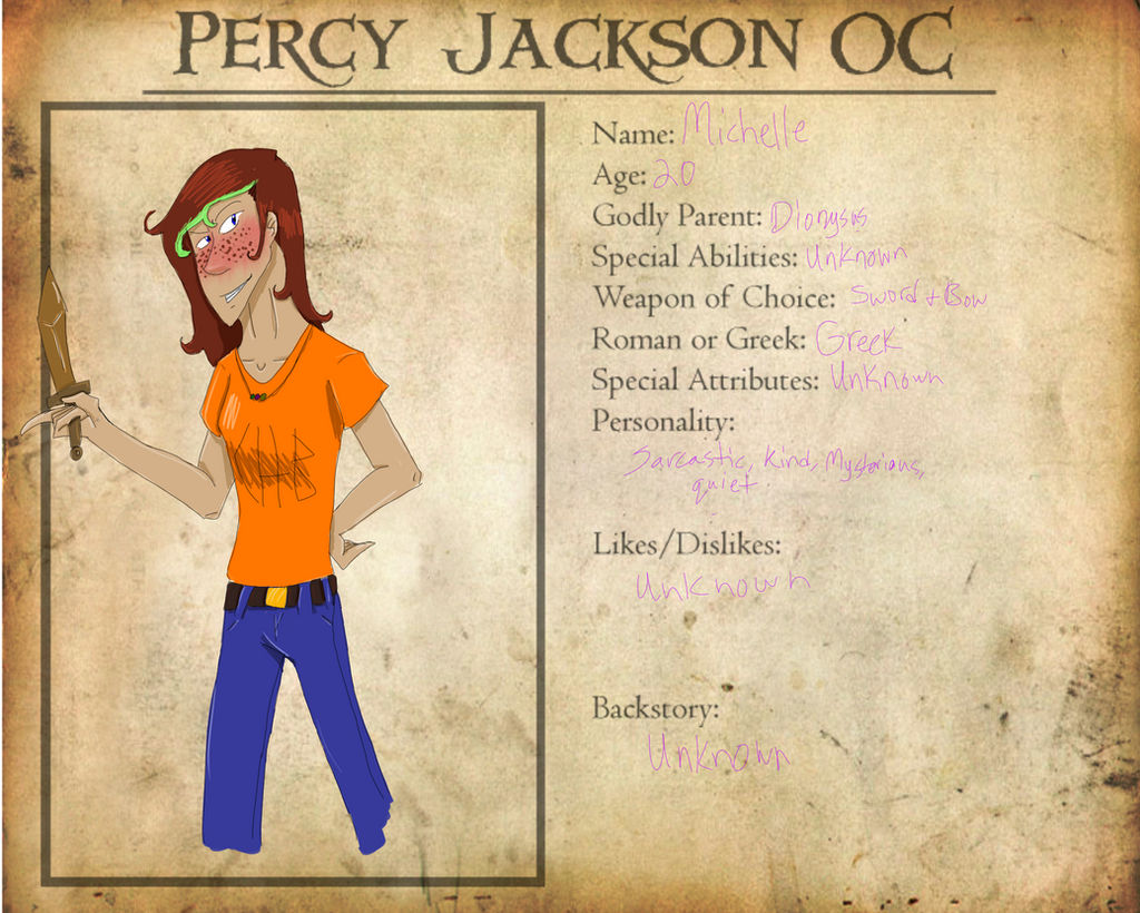 PJO oc: Michelle daughter of Dionysus by GrapeHufflepuff on DeviantArt PJO oc: Michelle daughter of Dionysus by GrapeHufflepuff on DeviantArt