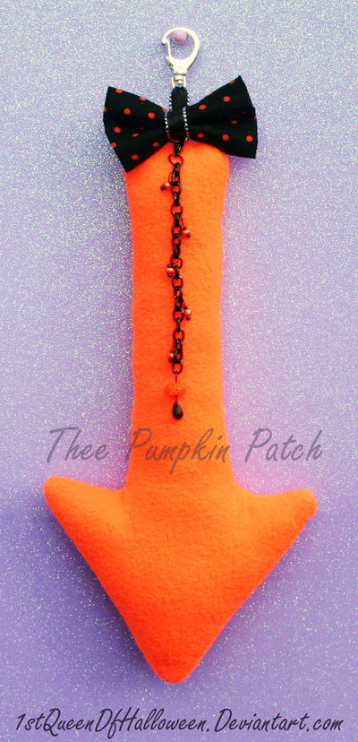 Mini Orange Devil Tail Clip