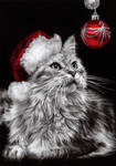 Christmas Kitty. by dreamarian