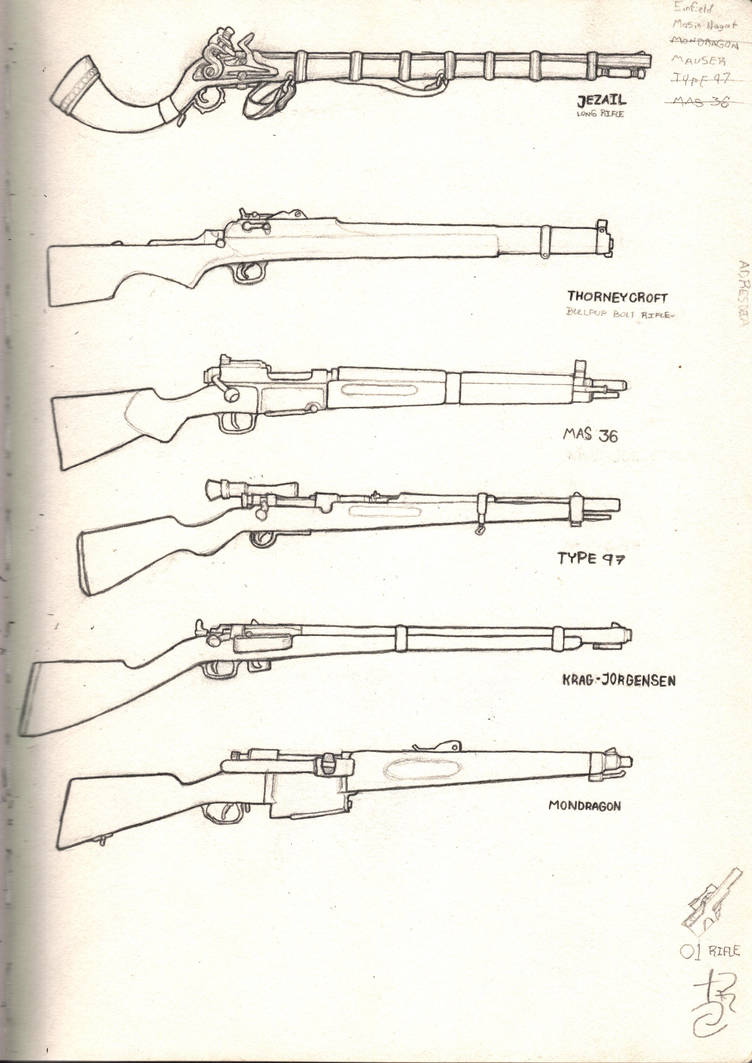 Rifle Reference Sheet 01 by SketchyHeretic on DeviantArt