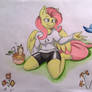 Fluttershy Bird Feeding