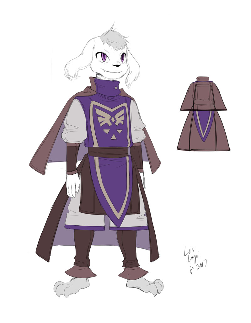 CW Asriel Costume Reference