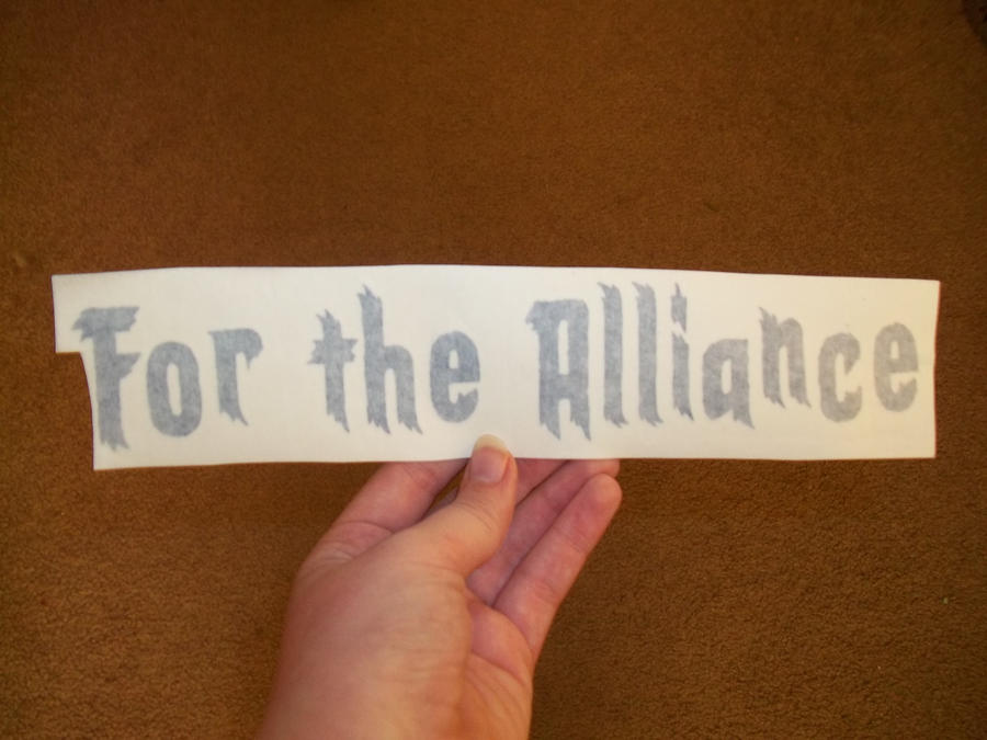 Alliance Window Sticker