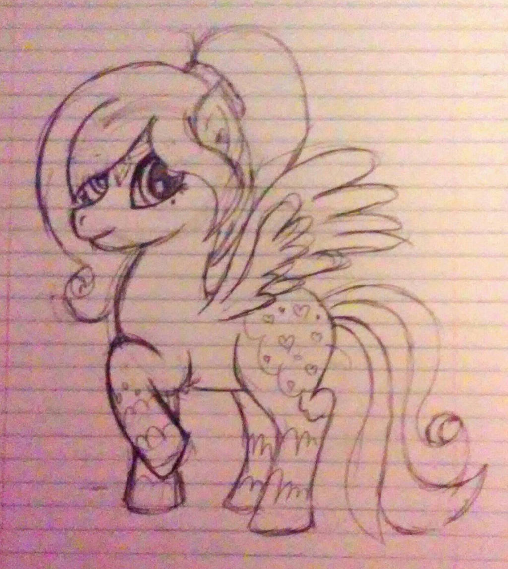 :ArtTrade: Blossom Midnight Rough Sketch