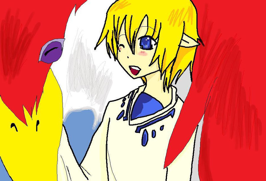 Link and his bird by Mindamindachan on DeviantArt