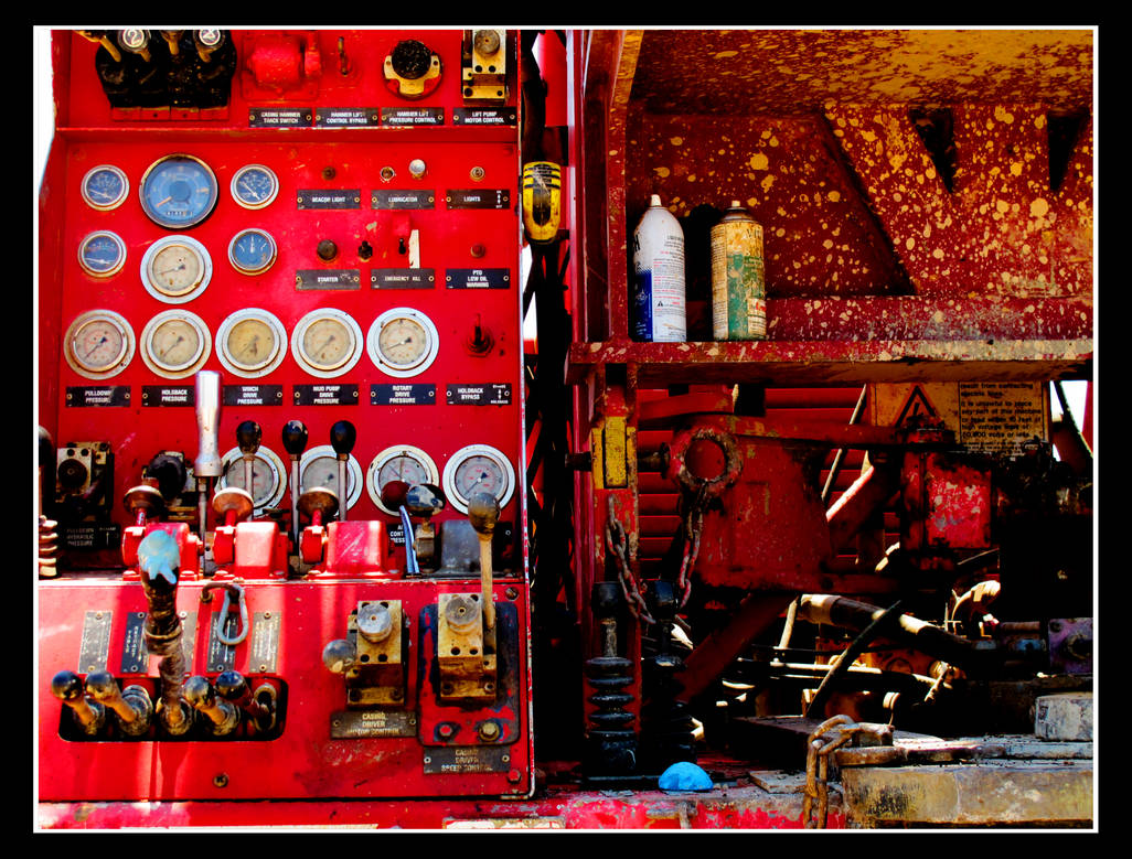Control Panel Rig. Sign Drilling Rig Control Panel by rattitude on DeviantArt