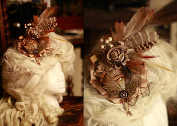 Golden Steampunk Fascinator