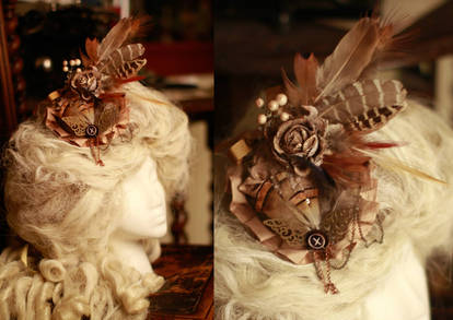 Golden Steampunk Fascinator