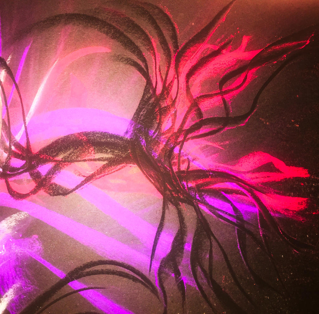 Dark Neon Abstract by WeirdDarkness