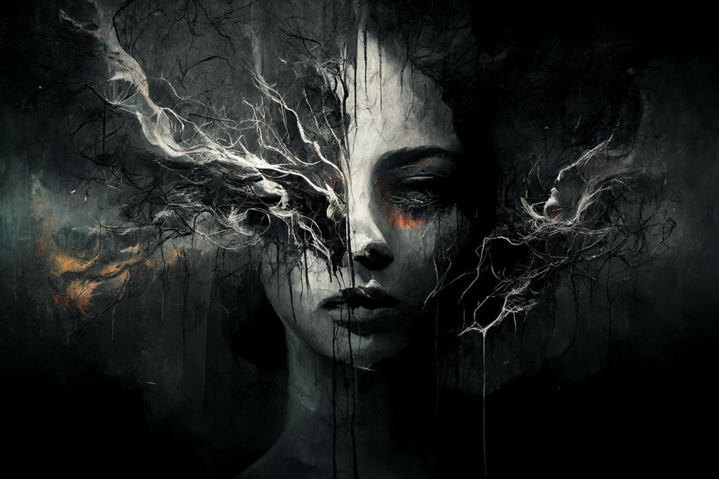Dark Abstract Portrait by WeirdDarkness on DeviantArt