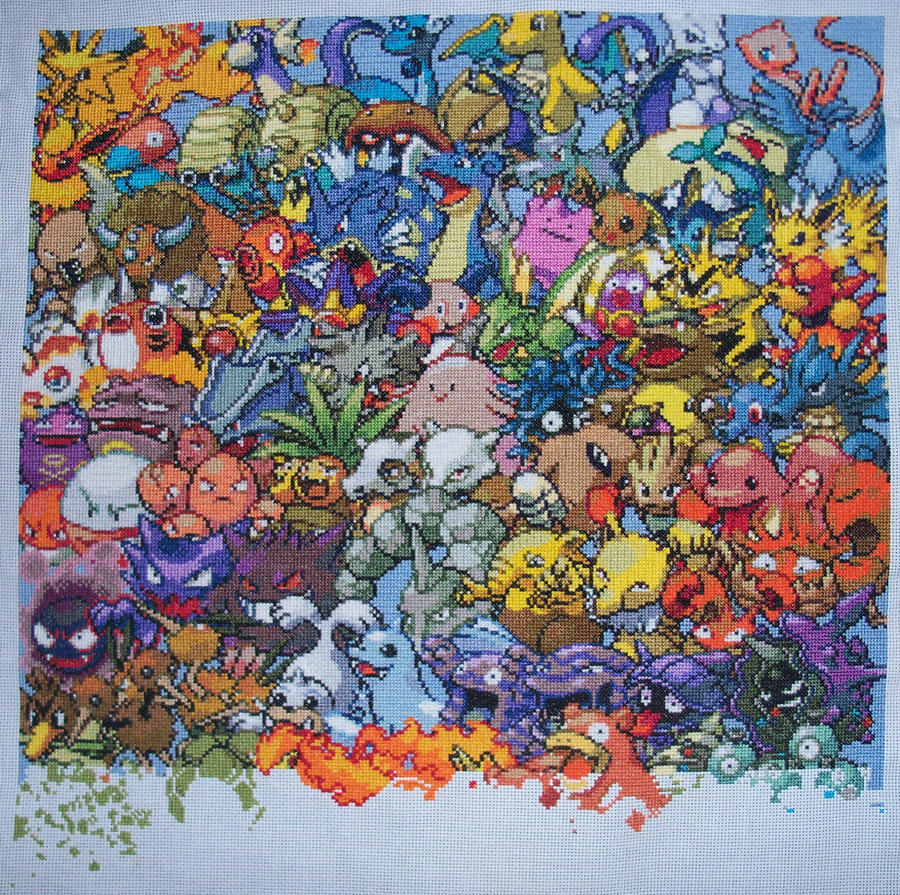 Pokemon Gen. 1 Cross Stitch 13