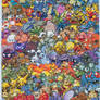 Epic Pokemon Generation 1 Cross Stitch Complete