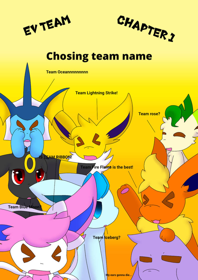 EV Team Chapter 1 cover by ShinyEevee7711 on DeviantArt
