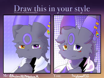 Draw this in your style challenge,also Gift