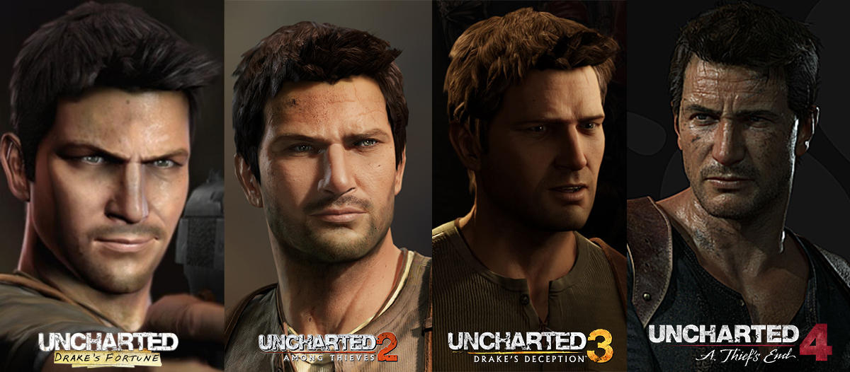 Uncharted Comparisons - Nathan Drake by gtone339 on DeviantArt