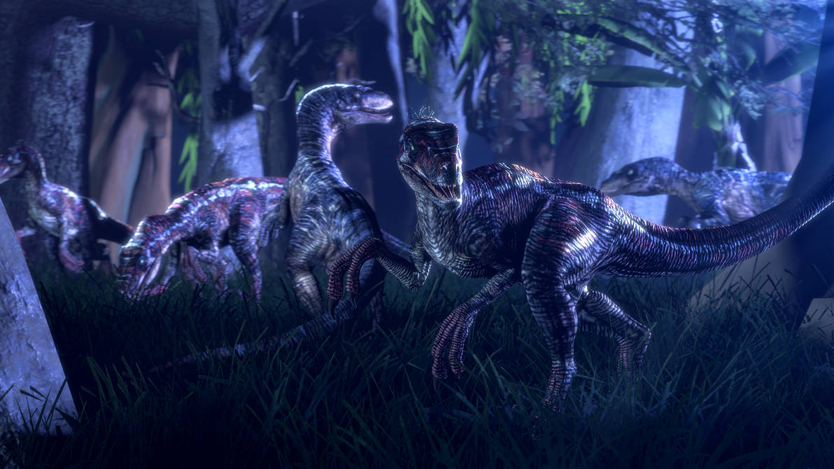 Raptors In The Night by TallyWackle on DeviantArt