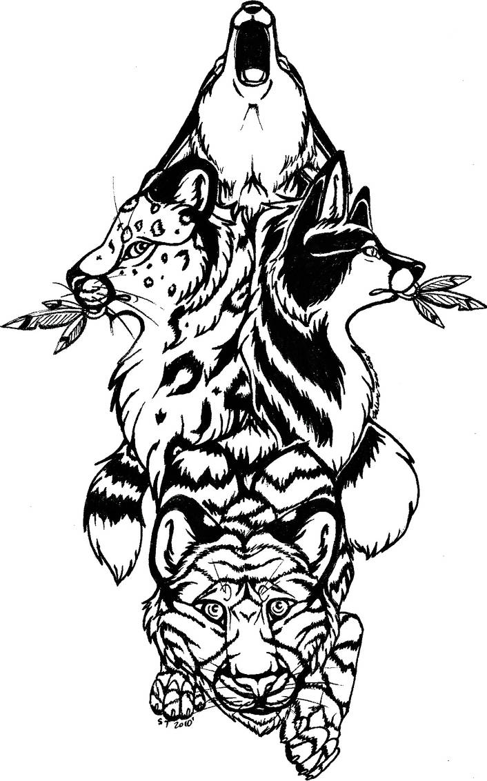 Totem Pole Tribal Tattoo By SaltyPuppy On DeviantArt totem-pole-tribal-tattoo-by-saltypuppy-on-deviantart