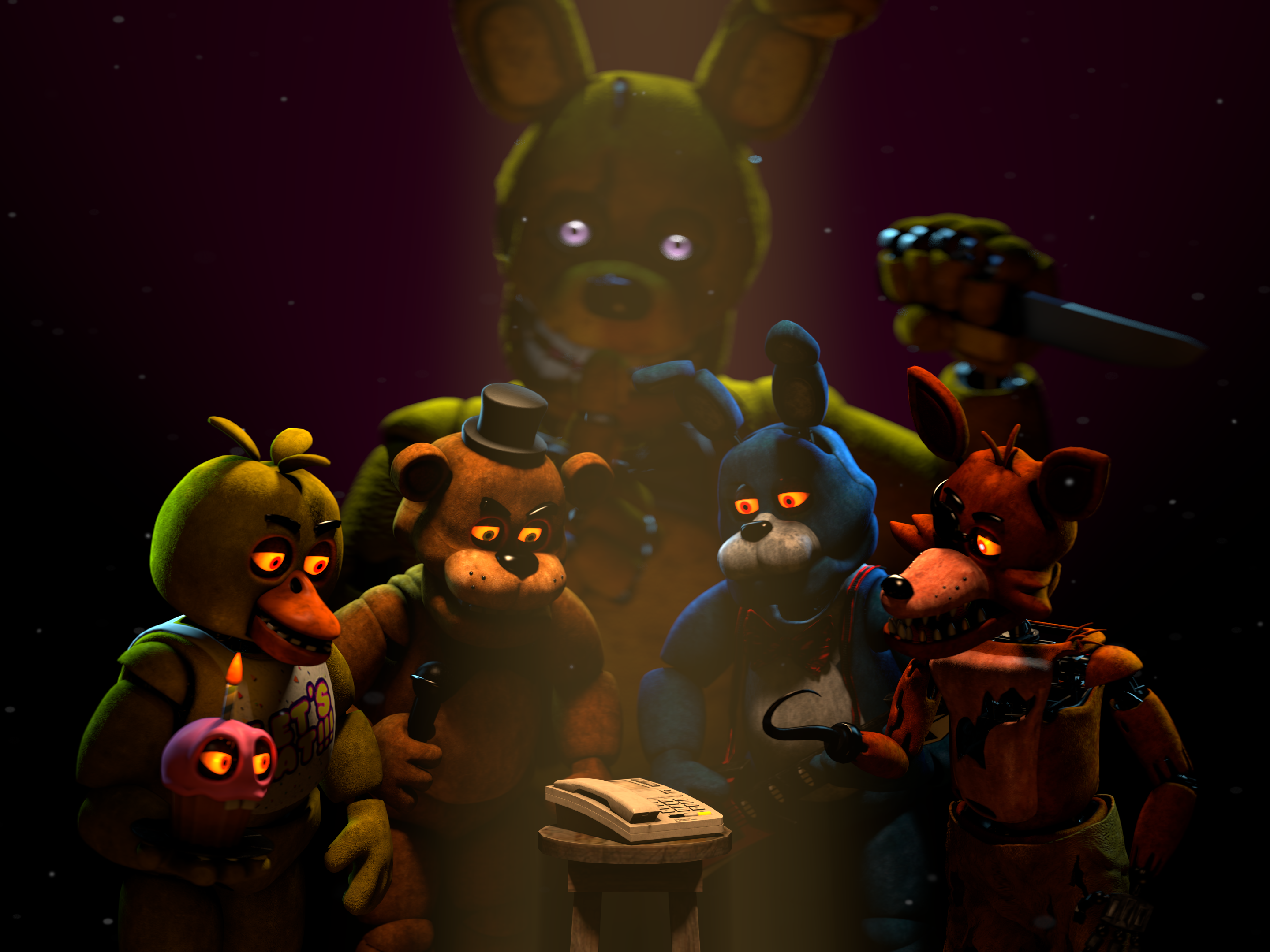 FNAF Movie Animatronics (Render /Part 1) by YuYu-Bi on DeviantArt