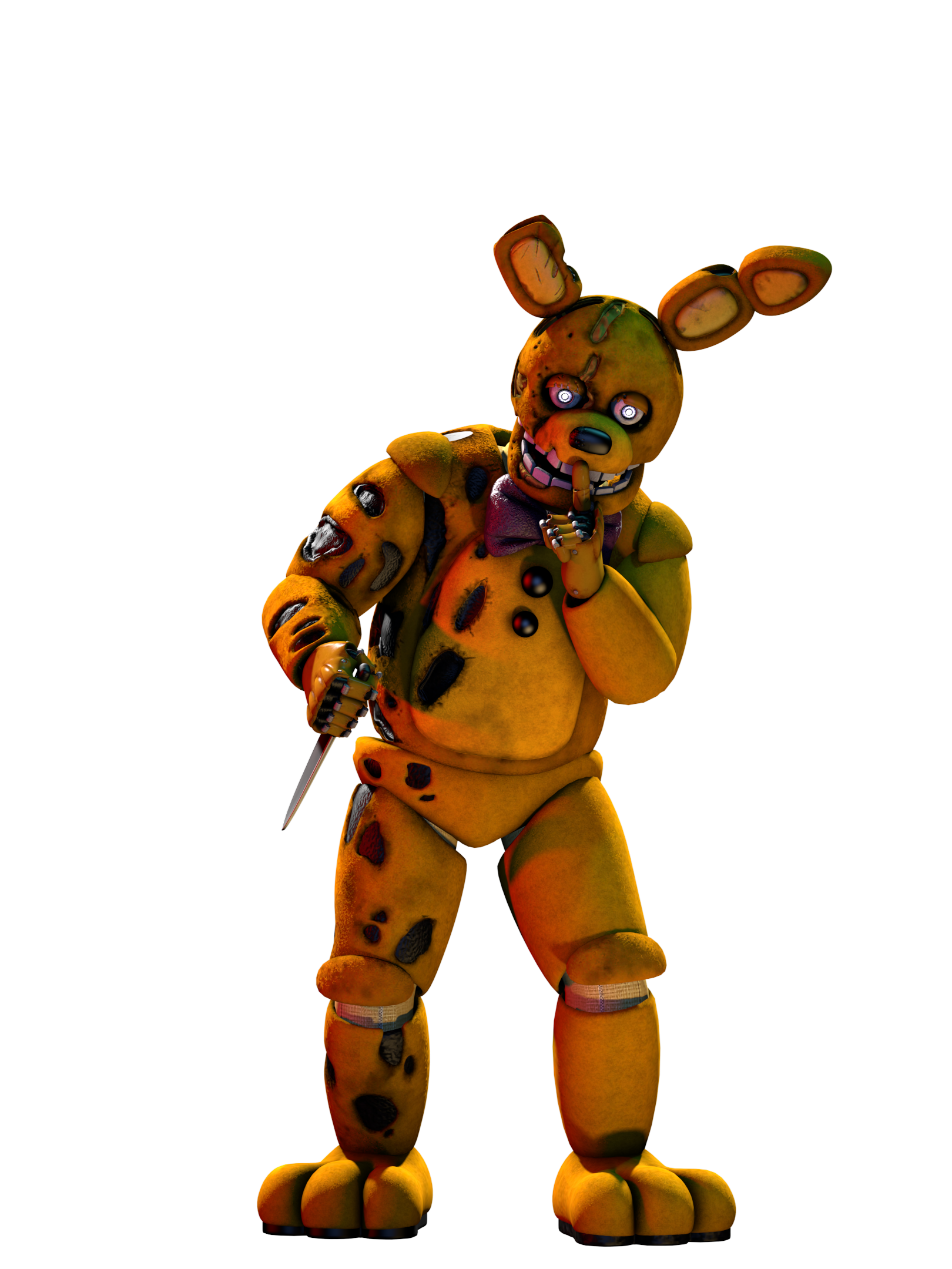FNaF movie Yellow Rabbit render by Cartoon-dumbass on DeviantArt