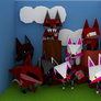 All The Foxys (Low Poly Art)