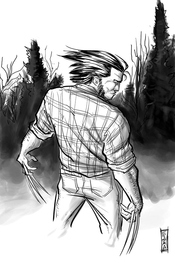 Wolverine Grayscale