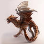 Kaja - Steampunk dragon figurine