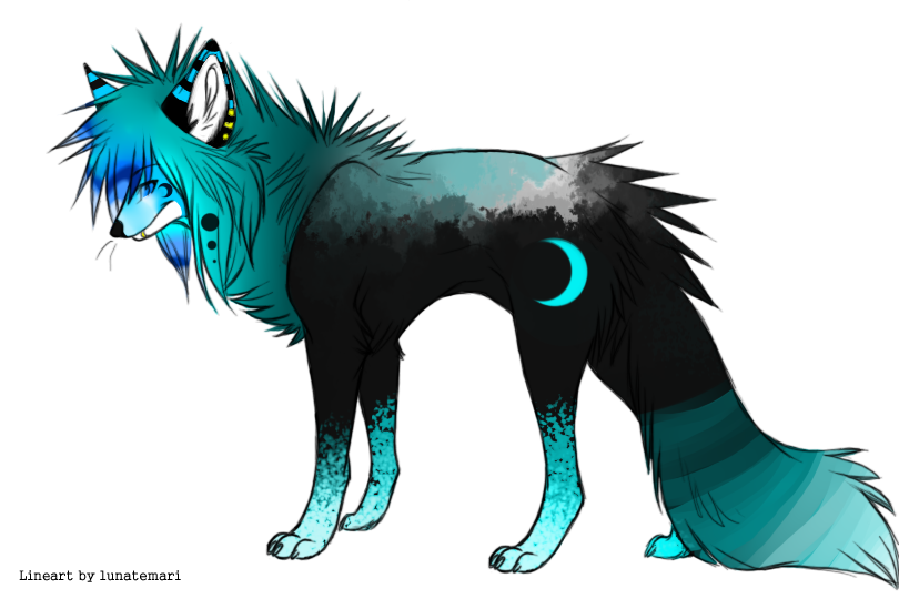 Neon style - canine adoptable