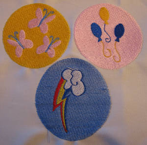 Embroidered Cutie Mark Patches WIP