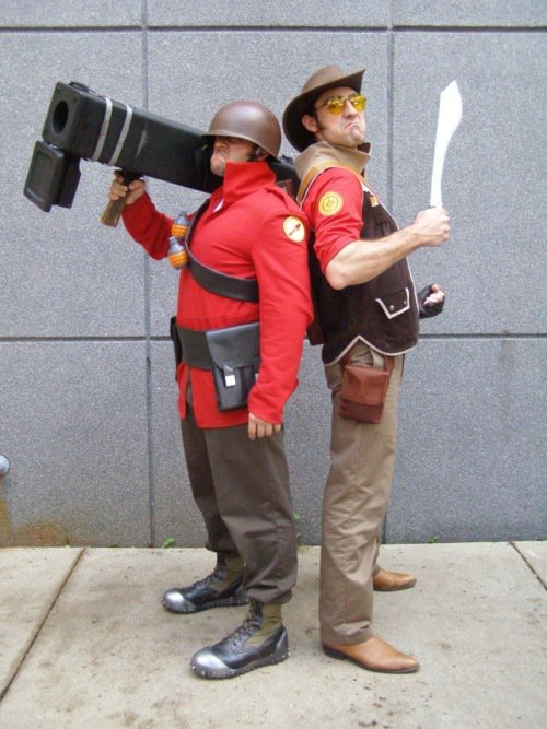 RED Soldier cosplay Team Fortress 2!