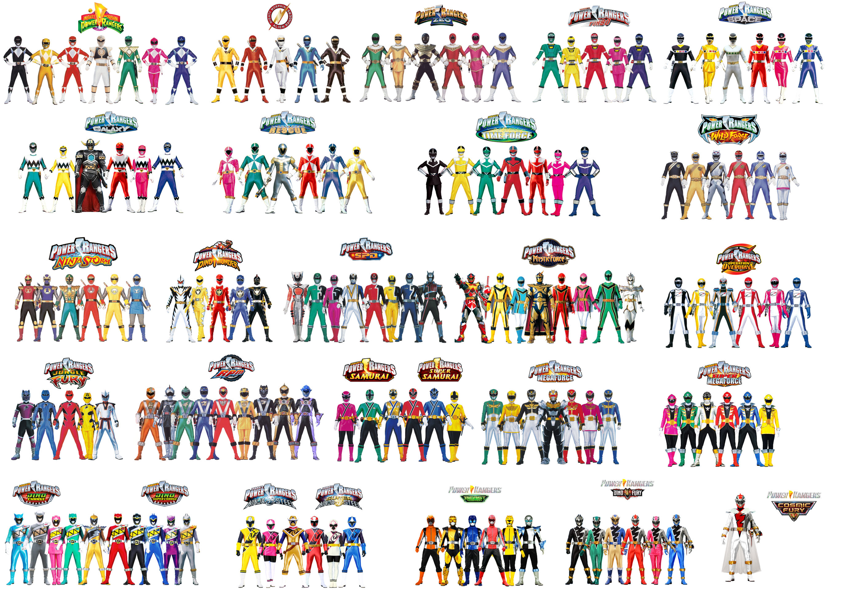 The Main Historic Rangers by CJM-94X on DeviantArt