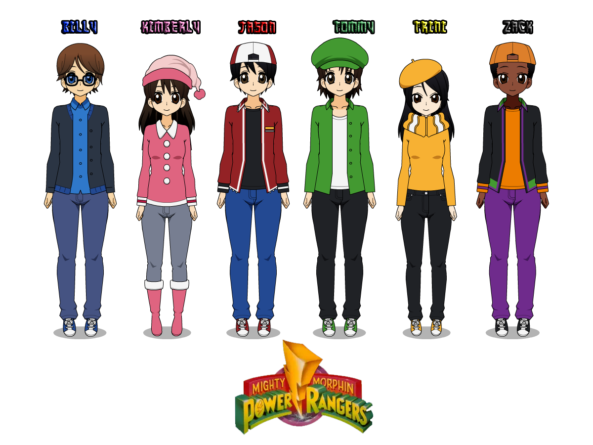 Kisekae Mighty Morphin Power Rangers (Winter) by CJM-94X on DeviantArt