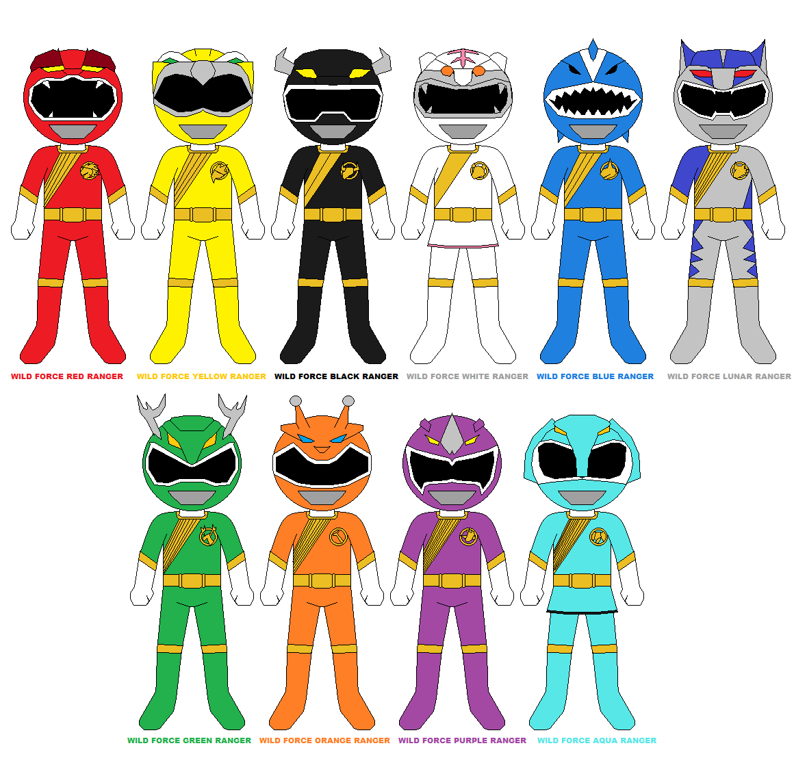 Rangerverse Season 10 Wild Force by CJM-94X on DeviantArt