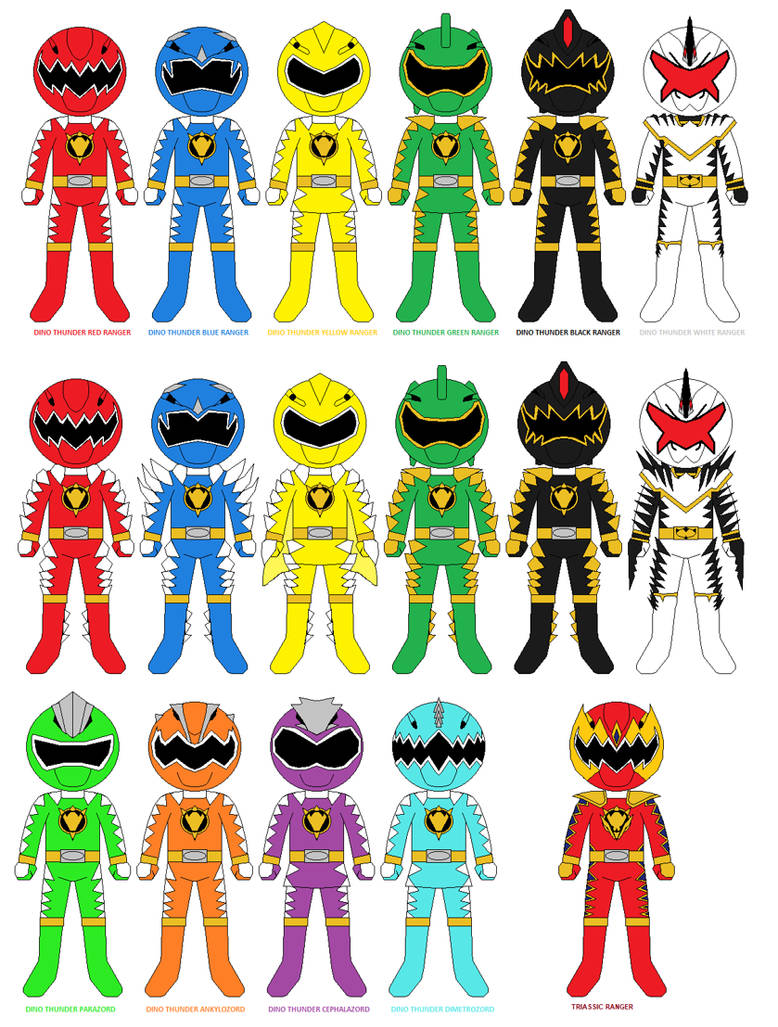 Rangerverse Season 12 Dino Thunder by CJM-94X on DeviantArt